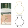 Vases Metal Frame Bud Géométrique Design Hollow Flower Vase Rack Stand Aurereate Fire pour les festivals Party de table de cuisine