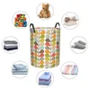 Laundry Bags Retro 60S Midcentury Modern Patroon Vuile Wasmanden Opvouwbaar Grote Waterdichte Kleding Speelgoed Diversen Opbergman Product