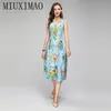 Abiti casual Miuximao 2024 Abito autunnale est carino spaghetti cinghia colorato stampa flore