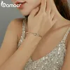 Bangles Bamoer Silver Bangle 925 Bearling Beads Bracelet для оригинального шарма DIY Diy Jewelry Accessory Scb198