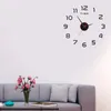 Zegar ścienny Zegar do wystroju salonu bezkładny DIY Nowoczesne 3D z lustrzanymi liczbami naklejki