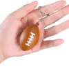 Decorative Figurines Soccer Ball Keychain Cute Foam Football Bag Pendant 20pcs School Carnival Prizes Sports Centerpiece