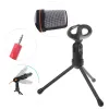 Mikrofon 666 Profesjonalny mikrofon 3,5 mm przewodowy dom Home Aux Audio stereo streftop mikrofon na komputer PC Telefon karaokeblack