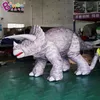 4x1,7x2m Hauteur extérieur géant gonflable Animal dinosaure dessin animé Triceratops Modèles pour la publicité d'événements Décoration zoo avec des tours à air