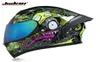 Casque de course homme femme casco capacete en plein visage de moto de moto à double objectif à double lentille avec personnalité Horn6876176