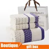 Asciugamano di cotone di cotone di fascia alta abito a tre pezzi Business Birthday Gift Set