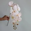 Decoratieve bloemen 35 "Fake Orchides in champagne kunstmatige phalaenopsis stengel kantoor/bruiloft/huis/vakantie/keuken decoraties geschenken
