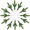 Fleurs décoratives 30pcs plantes artificielles branches de pin diy anneau couronne décorations de fête de Noël décor d'arbre faux ornements de plante enfants artisanat