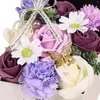 Fleurs de fleurs décoratives fleur de savon dans la boîte cadeau pour la Saint-Valentin des enseignants