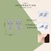 Other Bamoer Sterling Sier Vintage Dream Catcher Drop Earrings for Women Purple Cubic Zircon Sterling Sier Jewelry Sce502