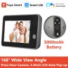 Intercom Tuya Smart 1080p Wifi Door Bell Peephole Camera Viewer Home Security Twoway Audio Night Vision 4.3' Fhd Video Doorbell Camera