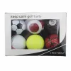 Tees 6PCS / PACK NOUVELLE SPORTATION PRATIQUE GOLL BALLEN BALLEN Two Layer Golf Pelotas Gold Dravre de golf assorti