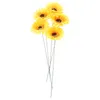 Decorative Flowers 5 Pcs Sunflower Garden Stake Shape Lawn Flower-shape Decor Wall Hanging Adornment Stable Stakes Decorations