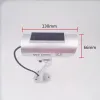 Kamery słoneczne kamera Solar Symulacja Outdoor Symulacja CCTV Ochrona zabezpieczenia Fałszywa kamera z migającą LED Light Waterproof