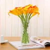 Dekoratif Çiçekler 5 PCS Renkli Gerçek Touch Calla Narin Art İpek Bitkileri Artcrafts Düğün Masa Dekorasyonları Moda Buket