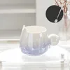 Muggar 430 ml Gradual Change Ceramic Mug Coffee Cups Drinkware Teaware Creative Office Home Pip Par Cup
