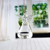 Vases Cute Angel Shape Flower Plant Hanging Vase Transparent Glass Hydroponic Container For Home Office Wedding Decoration