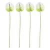 Simulazione di fiori decorativi Anthurium andraeanum Lind falso delicato decorazione per bouquet soggiorno piante