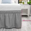 Bed Skirt Elastic Ruffles BedSkirt Soft Comfortable Wrap Around Fade Resistant Cover Without Surface Couvre Protector