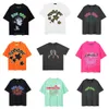 Mens T camisetas sp5der Designer camiseta aranha para homem 555 SP5der cinza rosa branco preto camiseta mulher mulher vintage de verão de verão de grande porte y2k top tees gráficos 55555