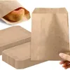 Opakowanie na prezent 100 szt. Torby Kraft Silverware Party Favor Bag Koperty Merchandise na przekąskę Cookie Popcorn Candy Sandwich