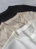 Magliette da donna 3 colori Donne da donna tasca da tasca maglietta corta manica estate 2024 semplici donne da donna con scollo o-match tops