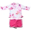 수영복 7 월 Sand Girl 's Swimwear Baby Twopiece Swimsuit Floral Printed Children's Beachwear Skin Care Kids Highend Bathingsuit