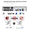 System AZISHN Face Detection H.265 8CH 5MP POE NVR CCTV System Kit 5MP Audio Record IP Camera Outdoor Waterproof Video Surveillance Set