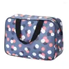 Sacs de cosmétique Fille extérieure de voyage de voyage de toilette Case de maquillage à fermeture éclair féminin organisateur de fleur de mode