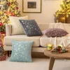 Oreiller les couvercles de jet décoratif de Noël Ensemble de 2 taies d'oreiller d'hiver imprimées d'hiver imprimées pour le canapé