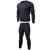 Men's Thermal Underwear 2PCS Mens Winter Warm Ultra-Soft Fleece Lined Long Sleeve Set Johns Tops Bottoms