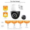 Kameror 8MP HD WiFi IP -kamera utomhus trådlöst CCTV -kamera P2P Security PTZ Camera Dual Lens Video Surveillance ICSEE