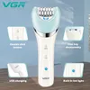 VGR Hair Epilator Electric Lady Shaver Underarms Ben Body Hair Removal Tool Bikini Epilator Portable Epilator for Women V-703 240325