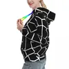 Hoodies voor dames witte Noordse lijnen herfst mozaïek geometrische streetwear capuchon shirt vrouwen Harajuku klassiek oversized pullover hoodie