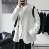 Costumes pour hommes Spring Automn Automne Blazer Blazer Handsome Loose Occasiter High Street Personnalized Vestes Men Tops Verseurs Mâle Vêtements