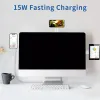 Laddare 15W Magnetic Wireless Charger för iPhone 12 Pro Tablet Expansion Bracket för Tesla Car Navigation Magnetic Telefon Holder Charger