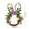 Decorative Flowers Happy Easter Home Outdoor Garden Door Wall Decoration Artificial