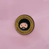 Es gibt keine Fehler, nur glückliche Unfälle Emaille Pin Cartoon Round inspirierende Brosche Revers Rucksack Abzeichen Kunst Schmuck Geschenk