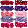 Vêtements pour chiens 50 / 100pcs de la Saint-Valentin Small Pet Flower Bowties Neccons accessoires de fleurs de rose Collier de chat pour