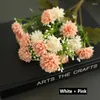 Decoratieve bloemen Kunstmatige kleine lila hydrangea anjers Bruiloft schietpartijen Holiday Arrangement Silk Flower Home El Decoratie