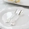 Tea Scoops The Cute Rose Misterious Classical Beautiul Pretty Silver Stainless Steel Coffee Spoon Theme/cake/dessert Fork Cutlery