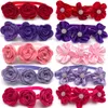 Vêtements pour chiens 50 / 100pcs de la Saint-Valentin Small Pet Flower Bowties Neccons accessoires de fleurs de rose Collier de chat pour