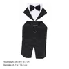 Dog Pet Suit Dogs Clothes Wedding Outfits Tuxedo Puppy Tie Jumpsuit Shirts Wear Elegant Outfit Winter Birthday Tuxedos Apparel 240320