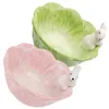 Dinnerware Sets Ceramic Easter Bowls Cabbage Shaped Serving Salad Bowl Fruit Dessert Breakfast Cereal Kitchen Tableware