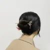 Clips de cabello Rhinestone Hanfu Ornament de moda Joya de joyería Flor de flores de estilo chino Stick Stick Stick