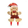 Christmas Decorations Gingerbread Man Lights Light Decor Glowing Decoration Accessory For Farmhouse Garden Patio Lawn And
