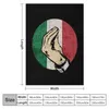 Filtar italiensk handgest sjunga språk roligt Italien flagga vintage kast filt flanels säng hår