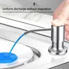 Flüssiger Seifenspender 1m Verlängerungsrohr Kit für Küchenspüle Pumpe Edelstahl Kopfhilfepresse