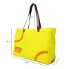 Вышивка софтбольные буквы Tote Bag Big offic