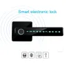 ロック新しいTuya Zigbee TTLock Alexa Google Home Bluetoothデジタルスマートフィンガープリントドアロック電子セキュリティバイオメトリックハンドルロック